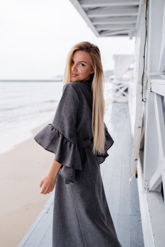 Stilinga suknelė-kardiganas