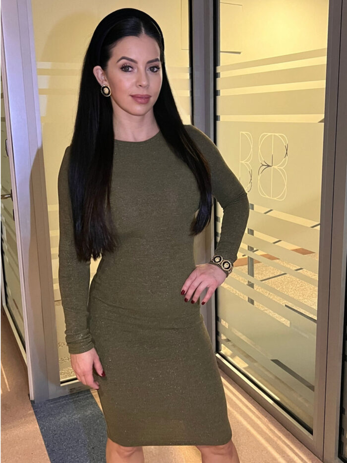 Daili suknelė su liureksu