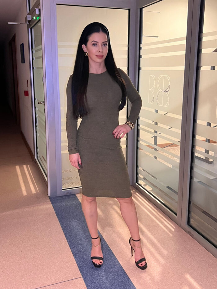 Daili suknelė su liureksu