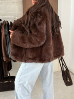 Rudos spalvos eko kailinukas